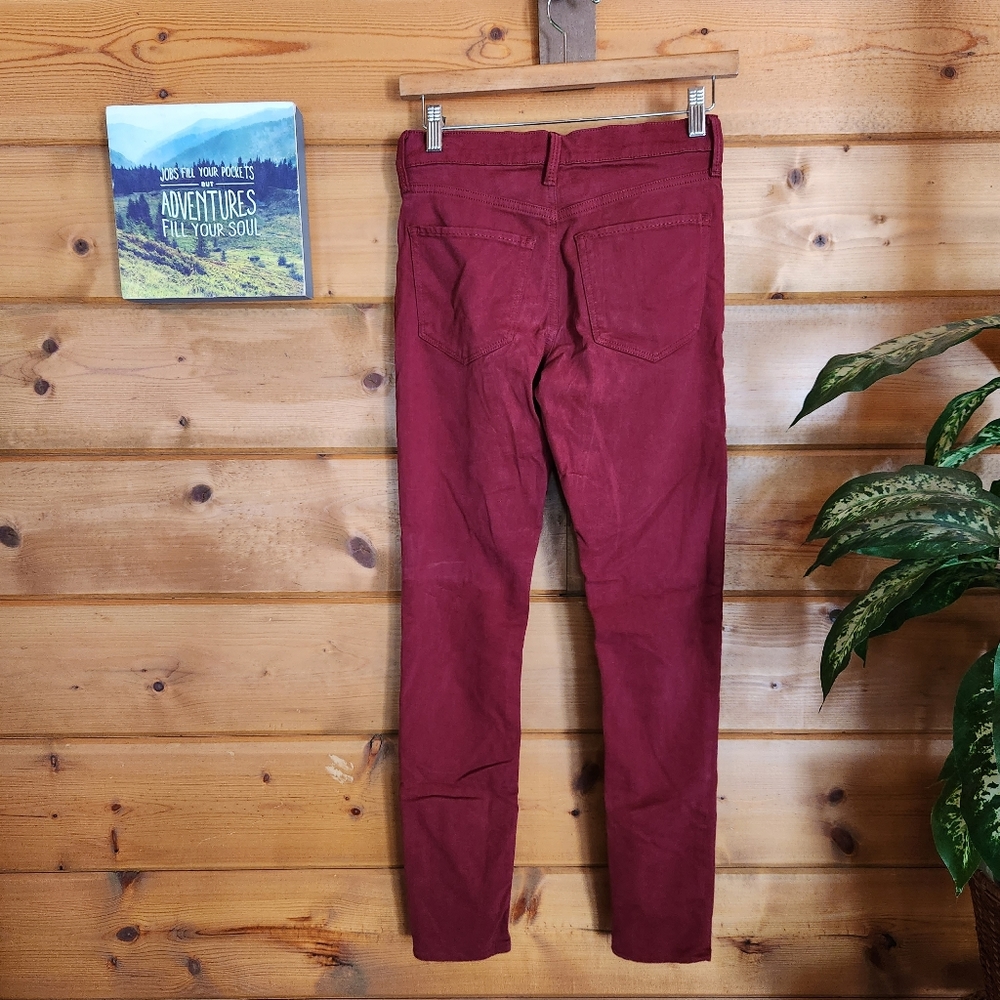 Lucky Brand ๐ Brooke Red Mid Rise Skinny Stretch Legging Ankle Jeans Sz 2 X 29" - Picture 10 of 12